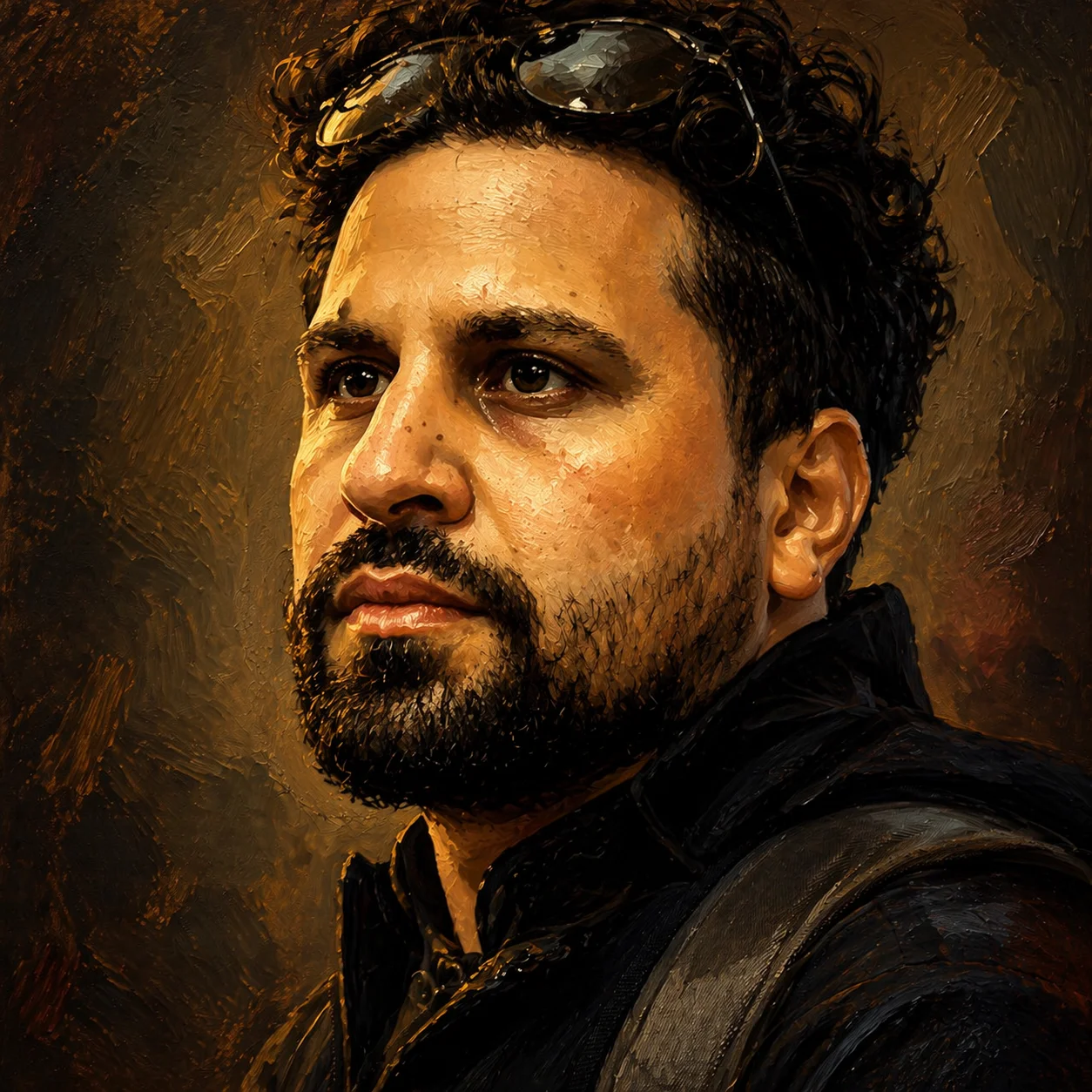 Oil painting — reference artwork from caricature-generator.com