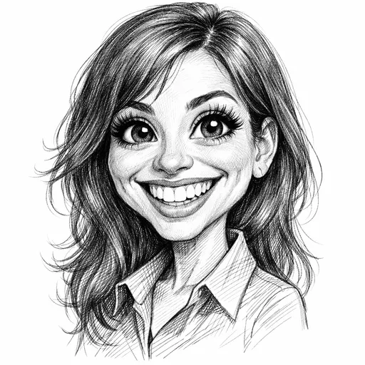 Pencil sketch — reference artwork from caricature-generator.com