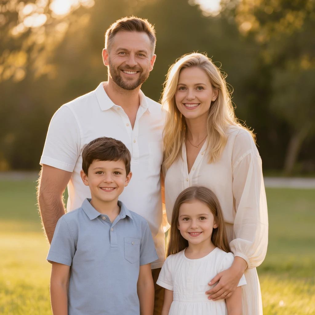 Original family photo used for the matched reference